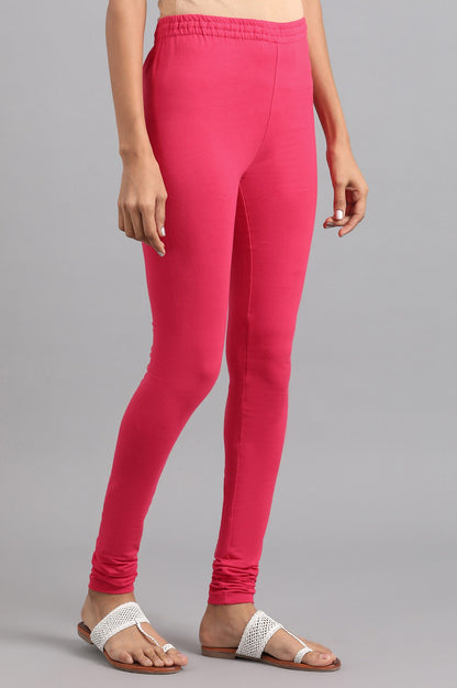 Pink Solid Tights