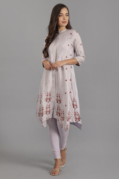 Purple Knitted Churidar