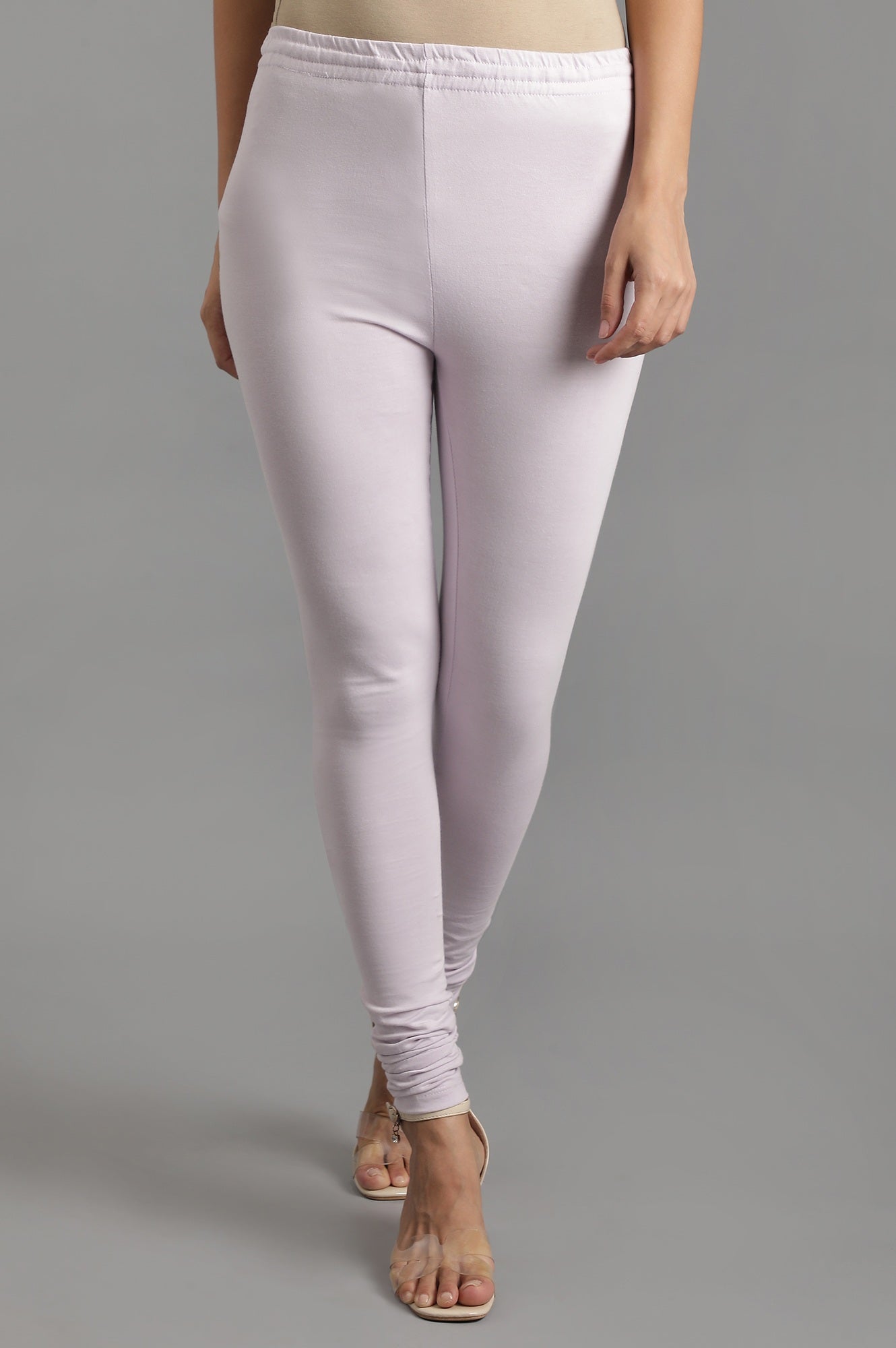 Purple Knitted Churidar