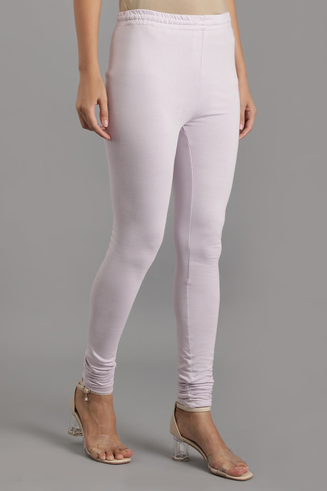 Purple Knitted Churidar