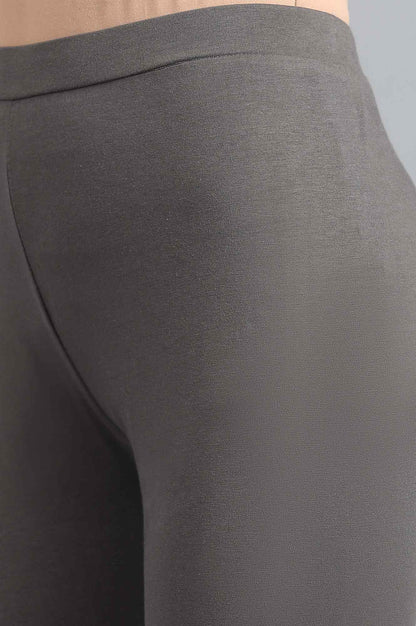 Grey Solid Tights