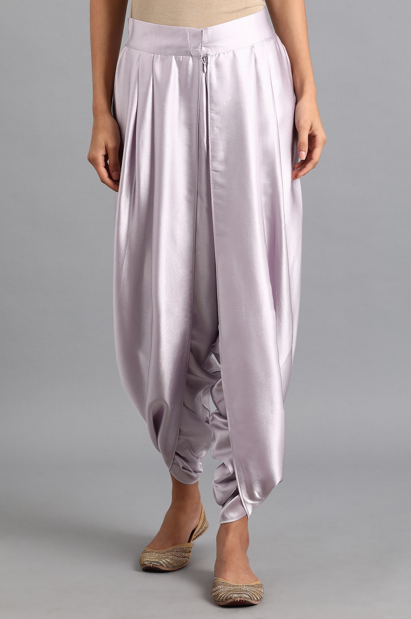 Purple Draped Pants