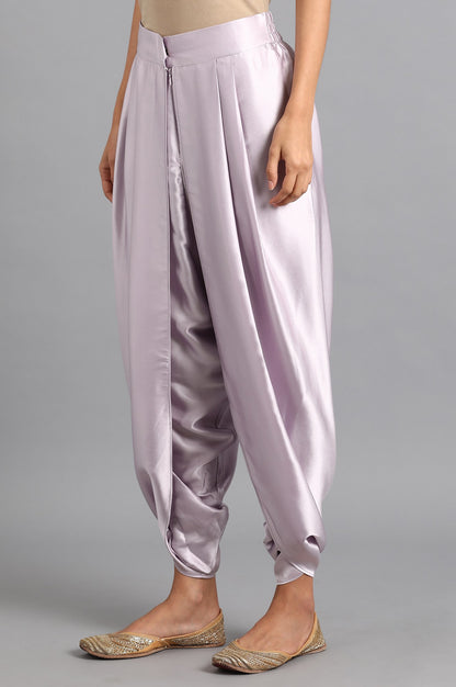 Purple Draped Pants