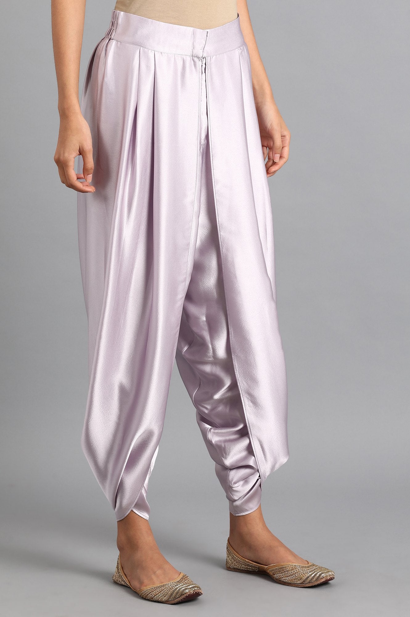 Purple Draped Pants