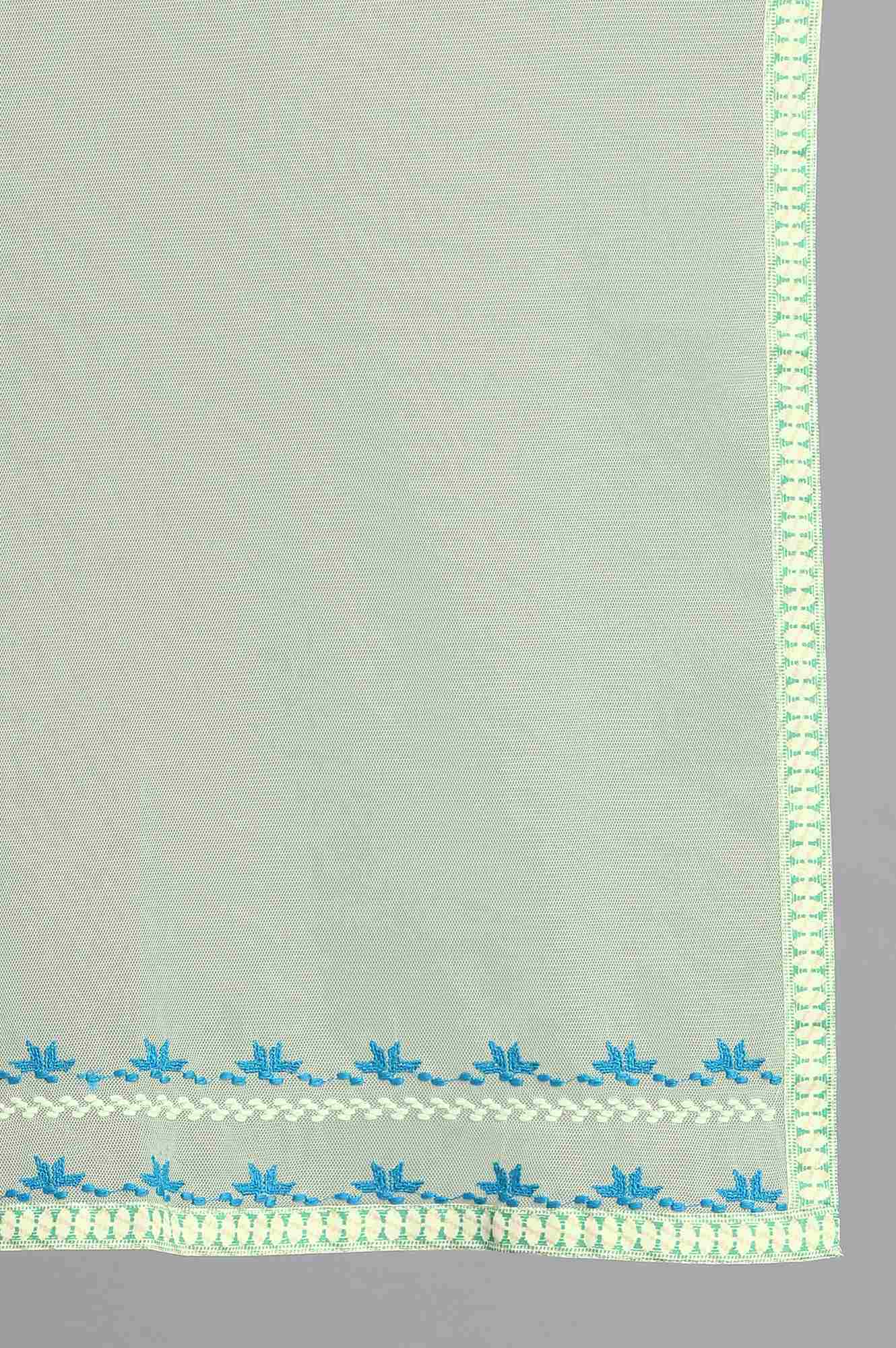 Mint Green Mesh Dupatta