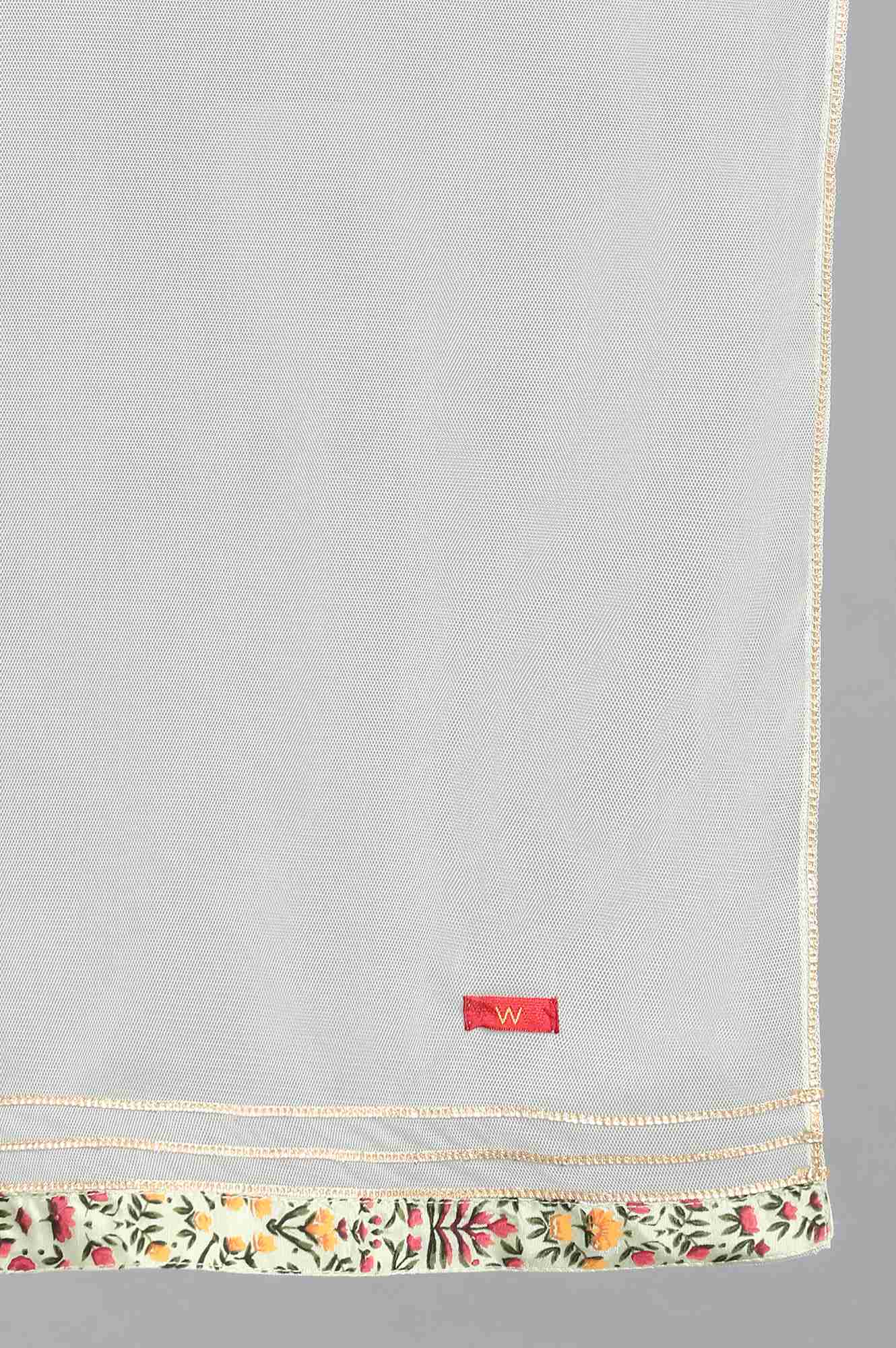 Green Floral Dupatta