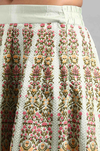 Green Mandarin Neck Festive Set