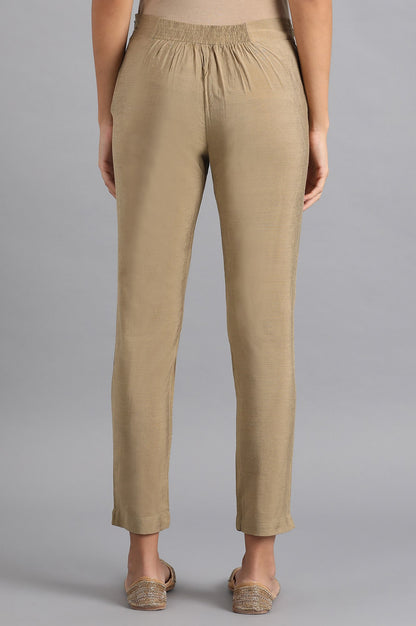 Gold Solid Trousers