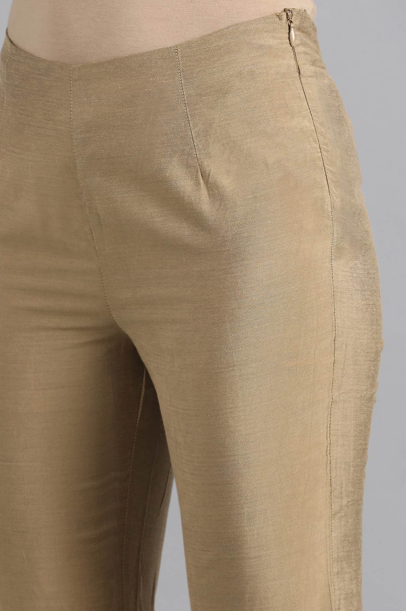 Gold Solid Trousers