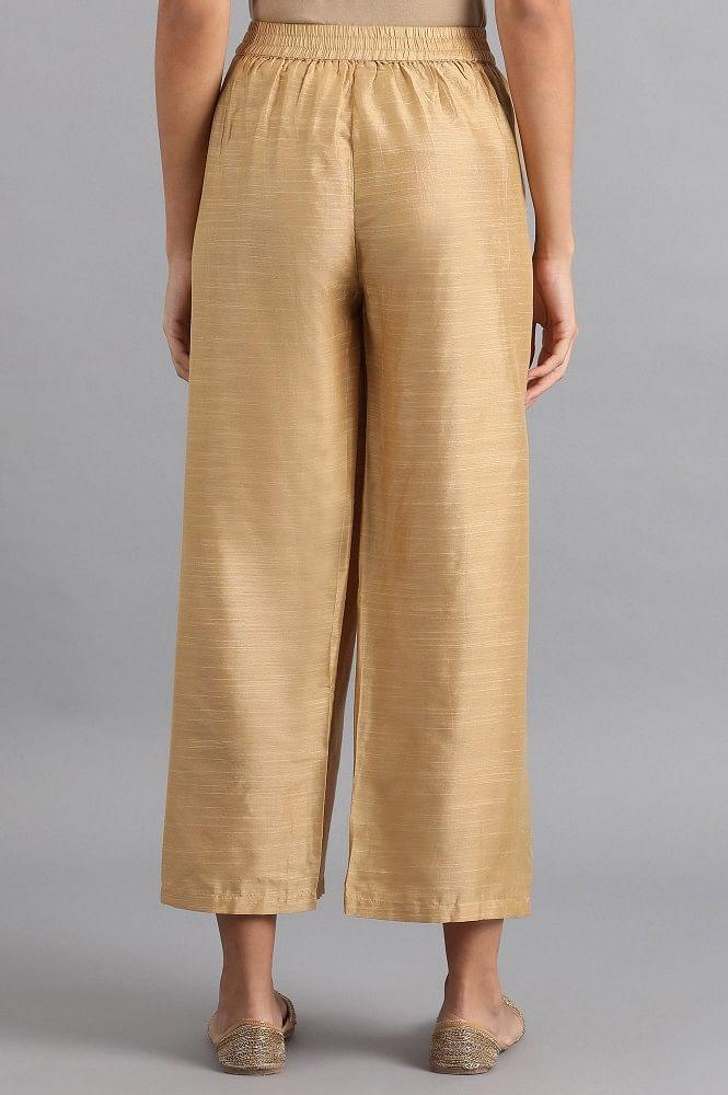 Gold Parallel Pants - wforwoman