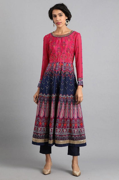 Blue Ankle Length Trousers - wforwoman