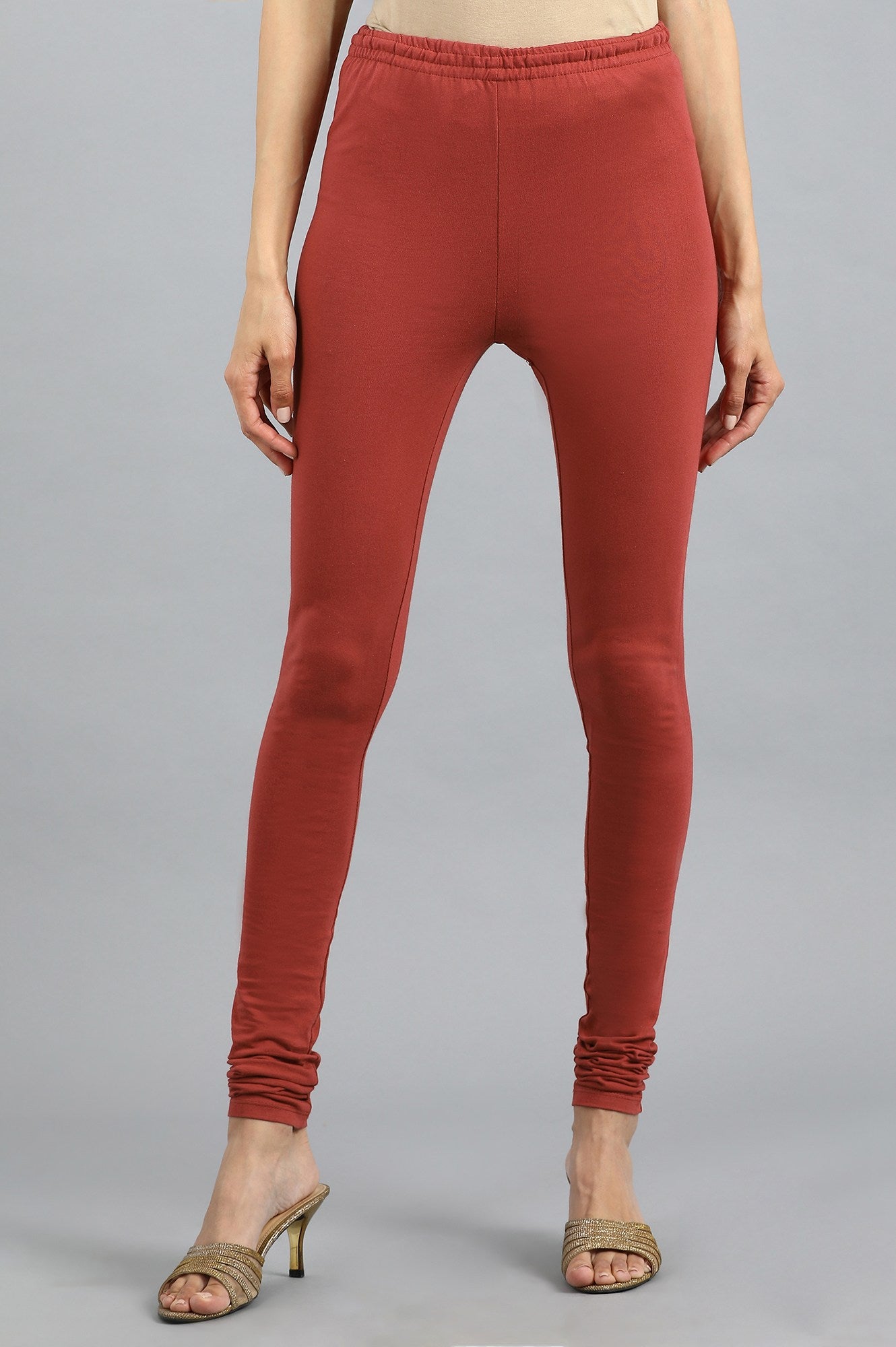 Red Knitted Churidar