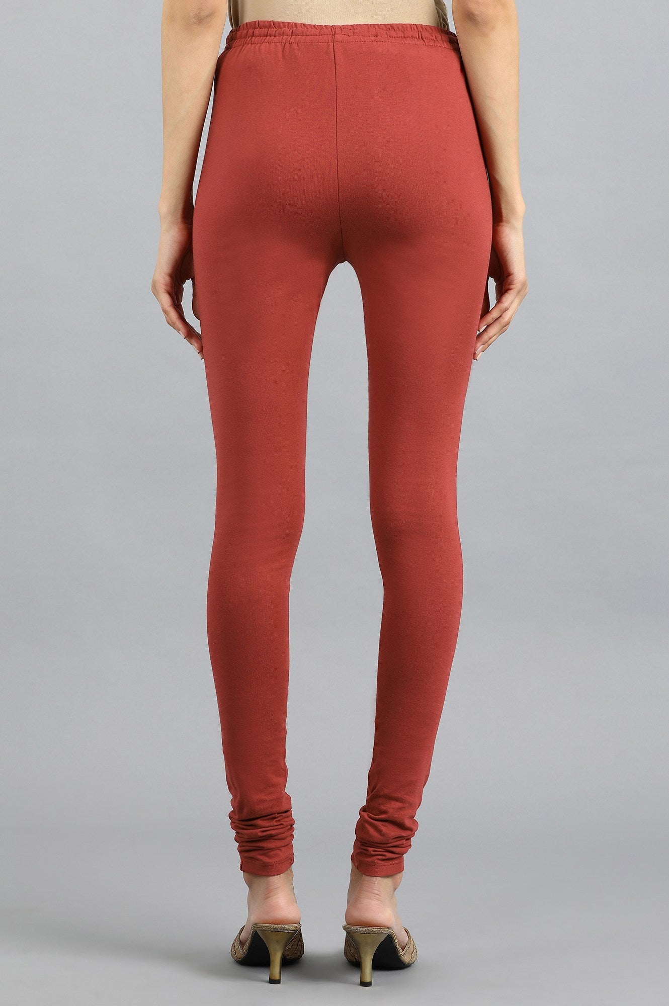 Red Knitted Churidar