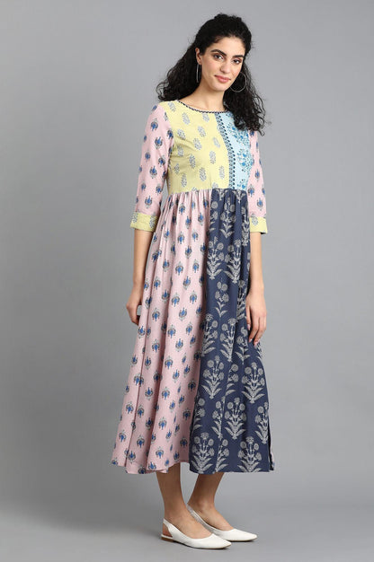 Purple Printed Yolo Dress - wforwoman