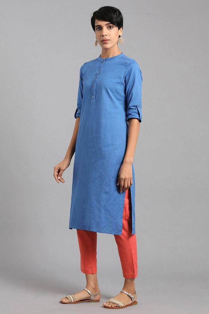 Red Ankle Length Trousers - wforwoman