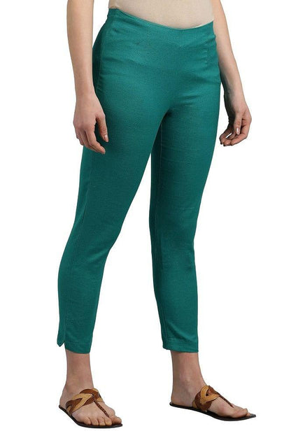 Blue Ankle Length Trouser - wforwoman