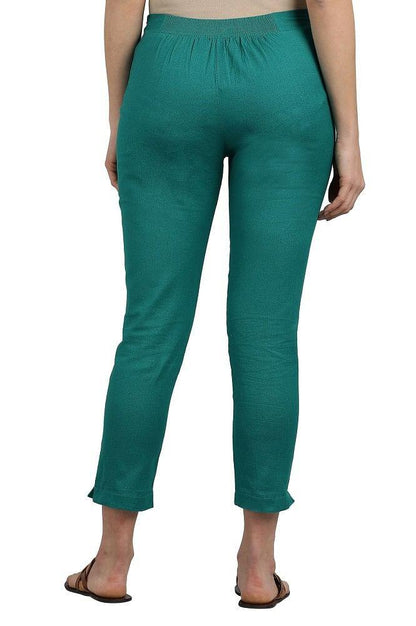 Blue Ankle Length Trouser - wforwoman