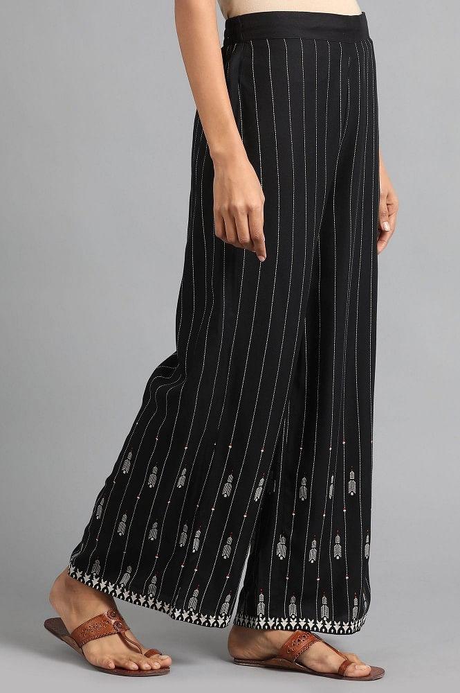 Black Parallel Pants - wforwoman