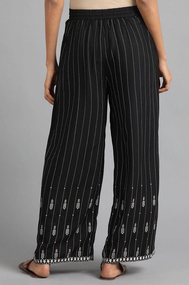 Black Parallel Pants - wforwoman