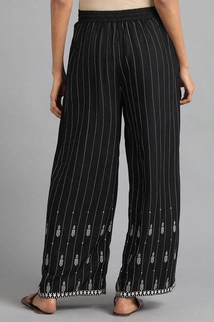 Black Parallel Pants - wforwoman