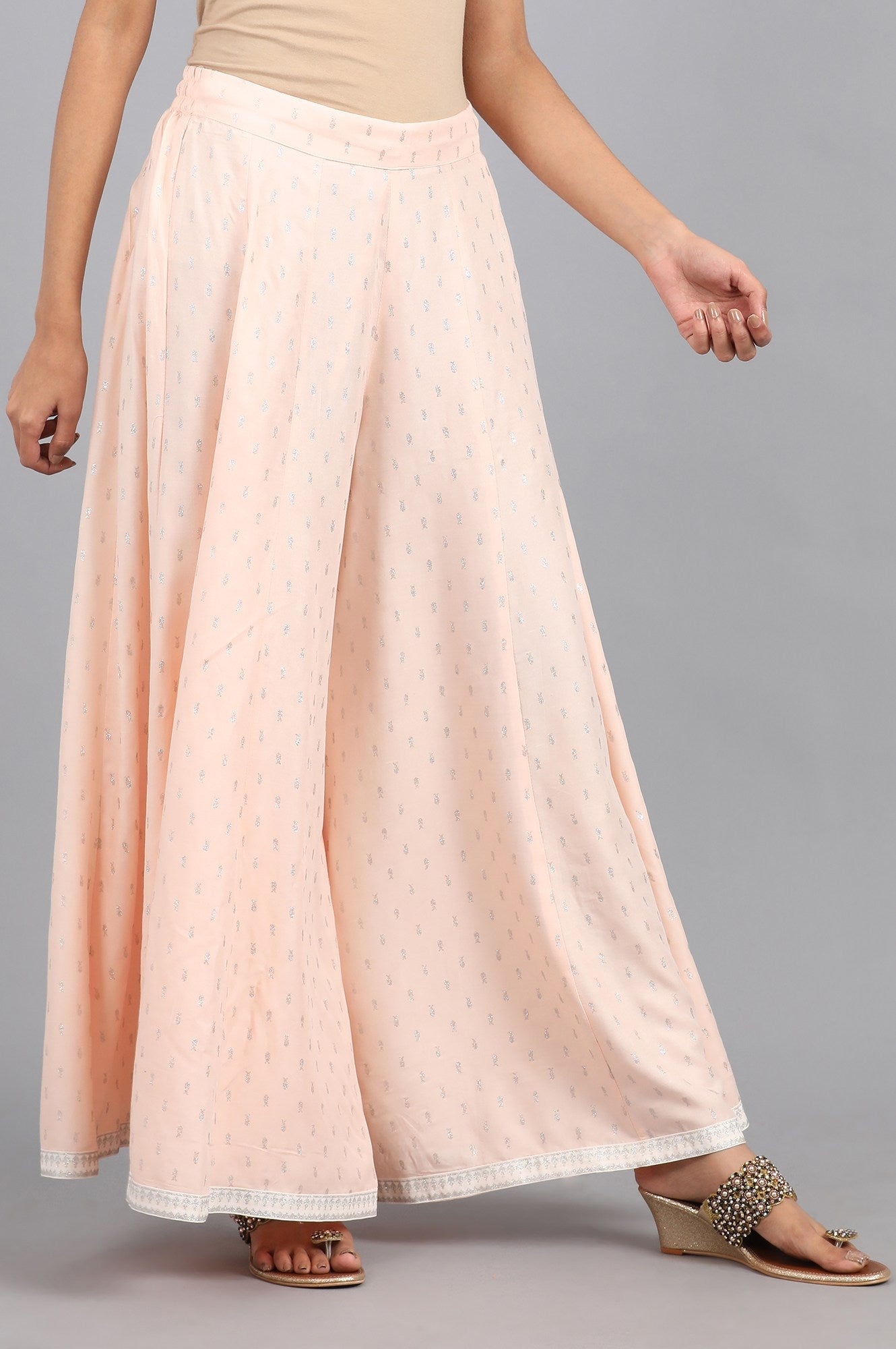 Pink Flared Culottes