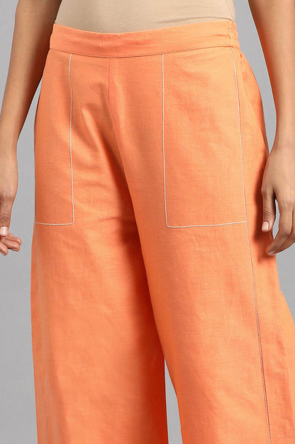 Orange Parallel Pants