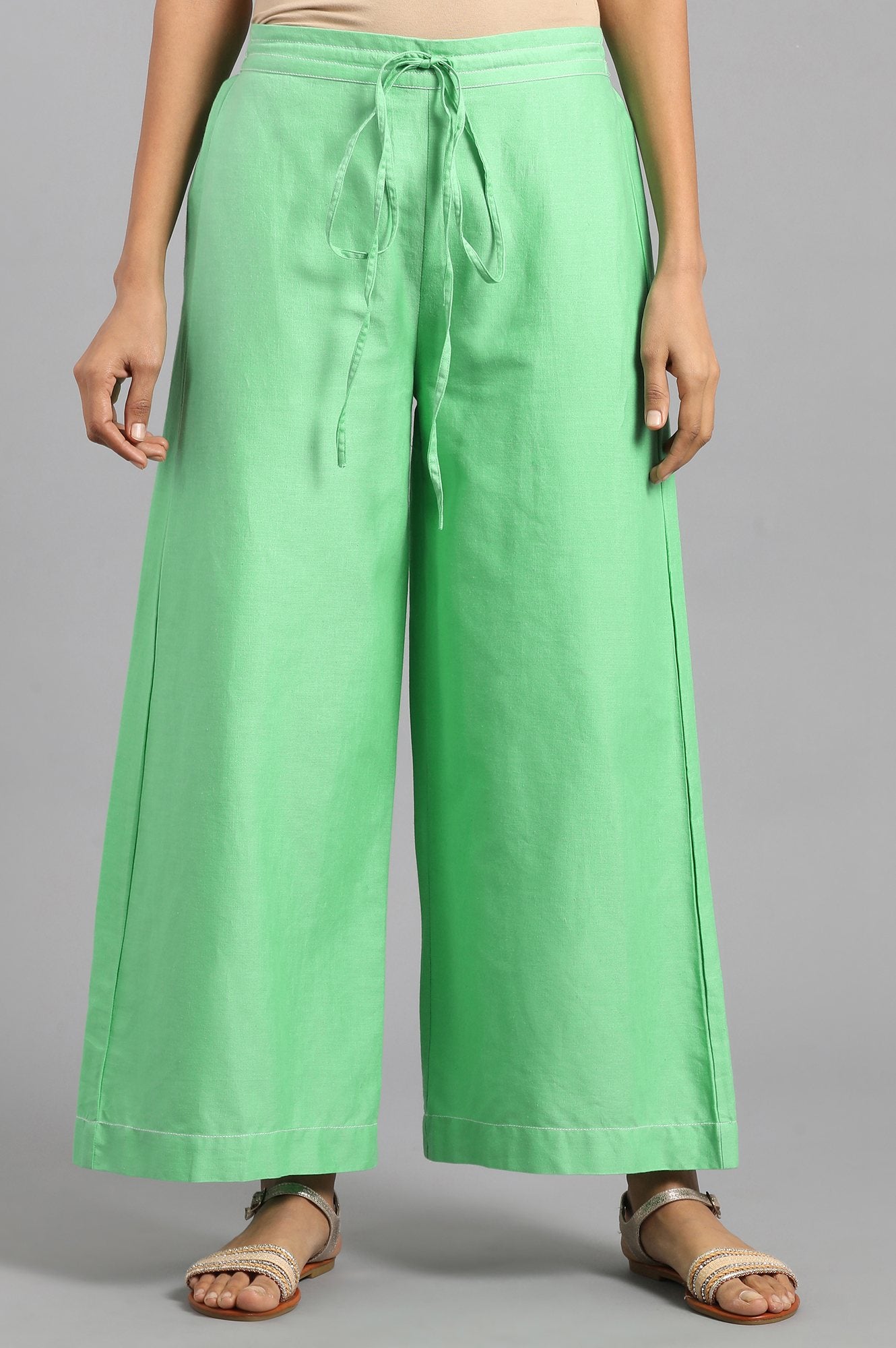 Green Parallel Pants