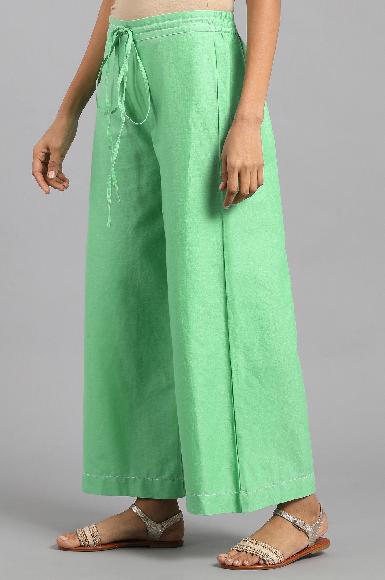 Green Parallel Pants