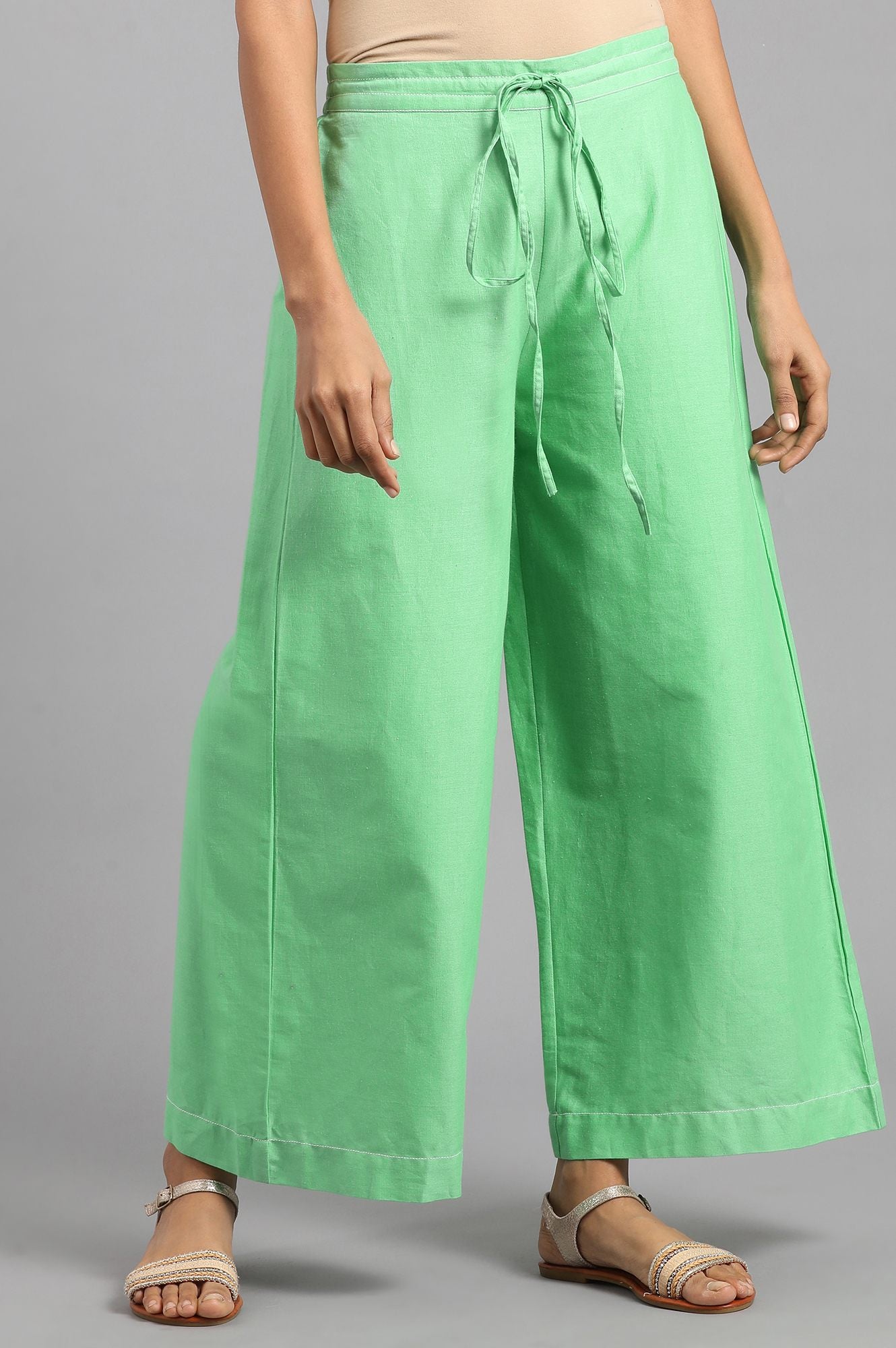 Green Parallel Pants