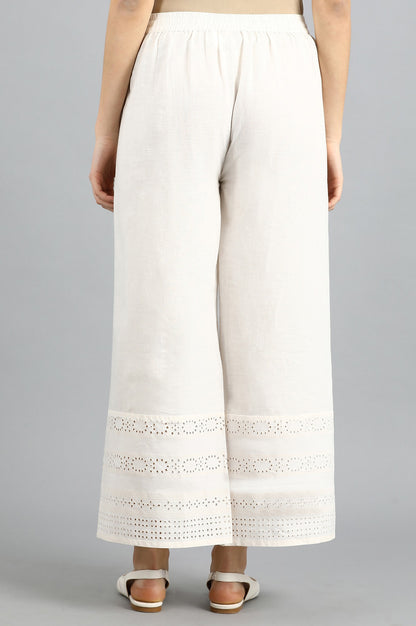 White Parallel Pants