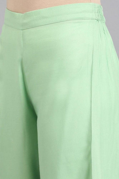 Green Parallel Pants - wforwoman