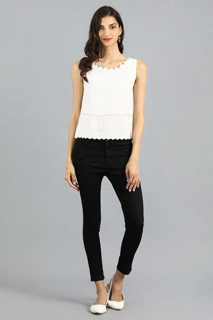 Black Solid Jeggings - wforwoman