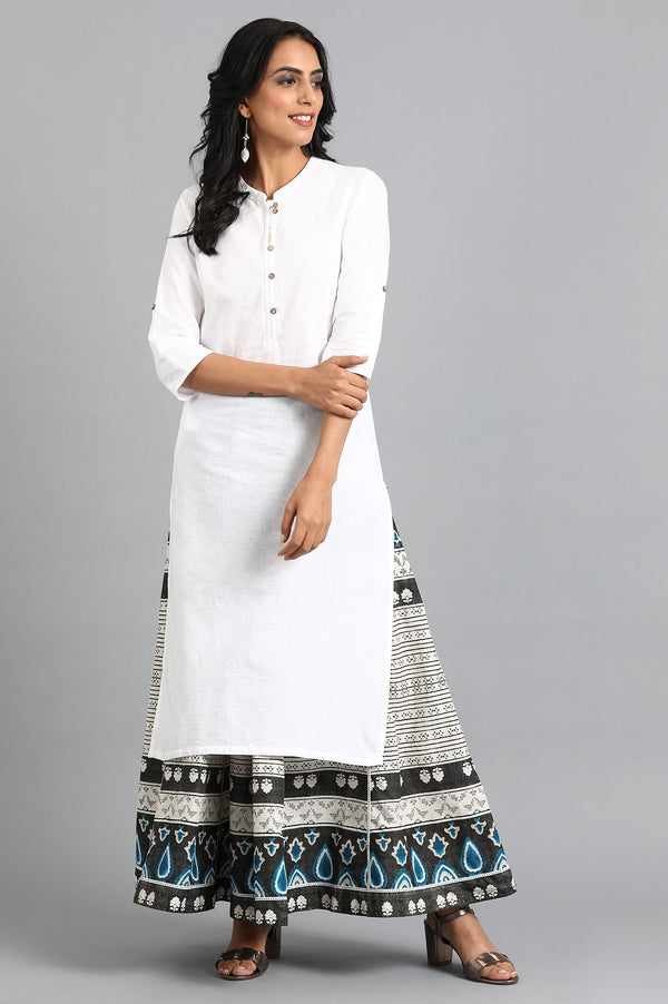 Blue Printed Culottes