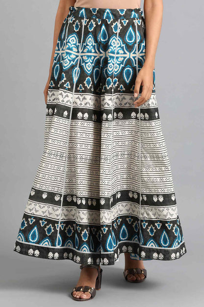 Blue Printed Culottes
