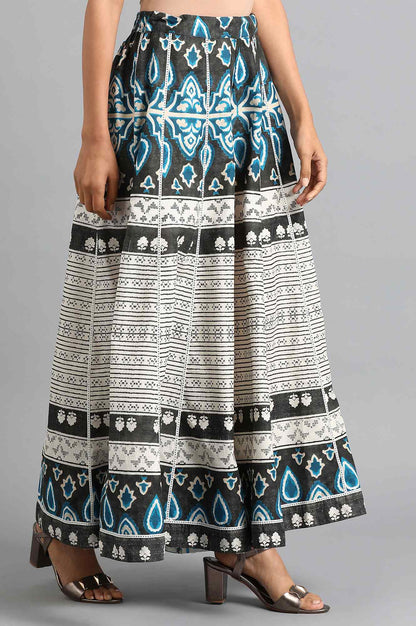 Blue Printed Culottes