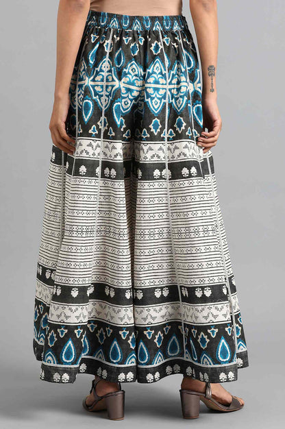 Blue Printed Culottes