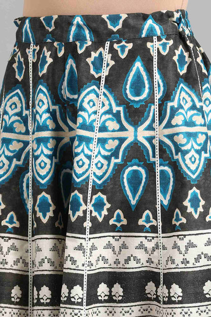 Blue Printed Culottes