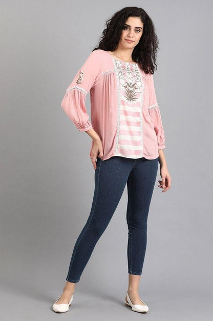 Blue Solid Jeggings - wforwoman