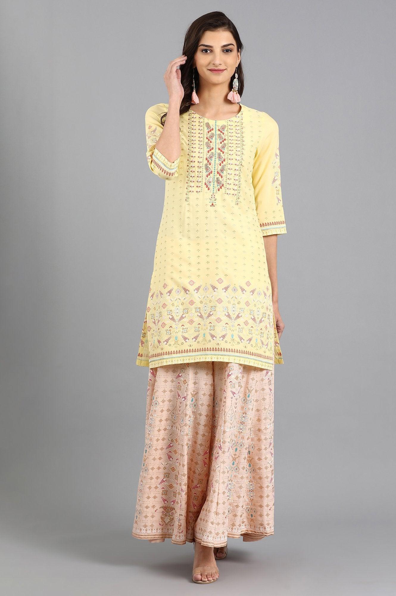 Grey Mandarin Neck Solid kurta - wforwoman