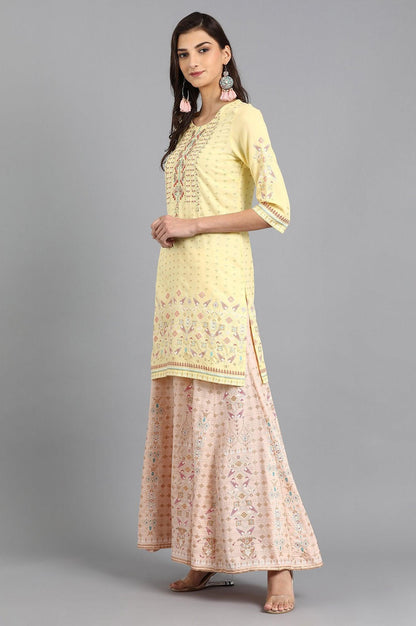 Grey Mandarin Neck Solid kurta - wforwoman