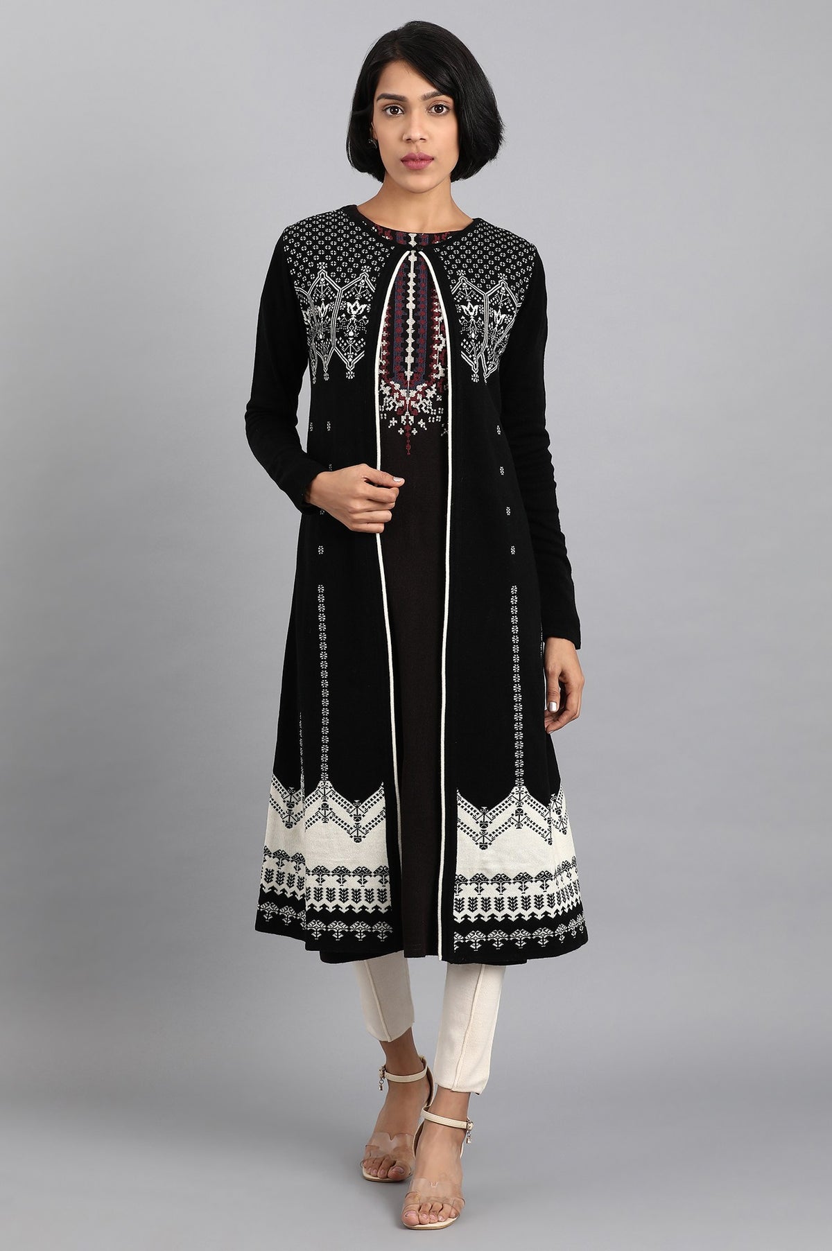 Black Knitted Cardigan - WG