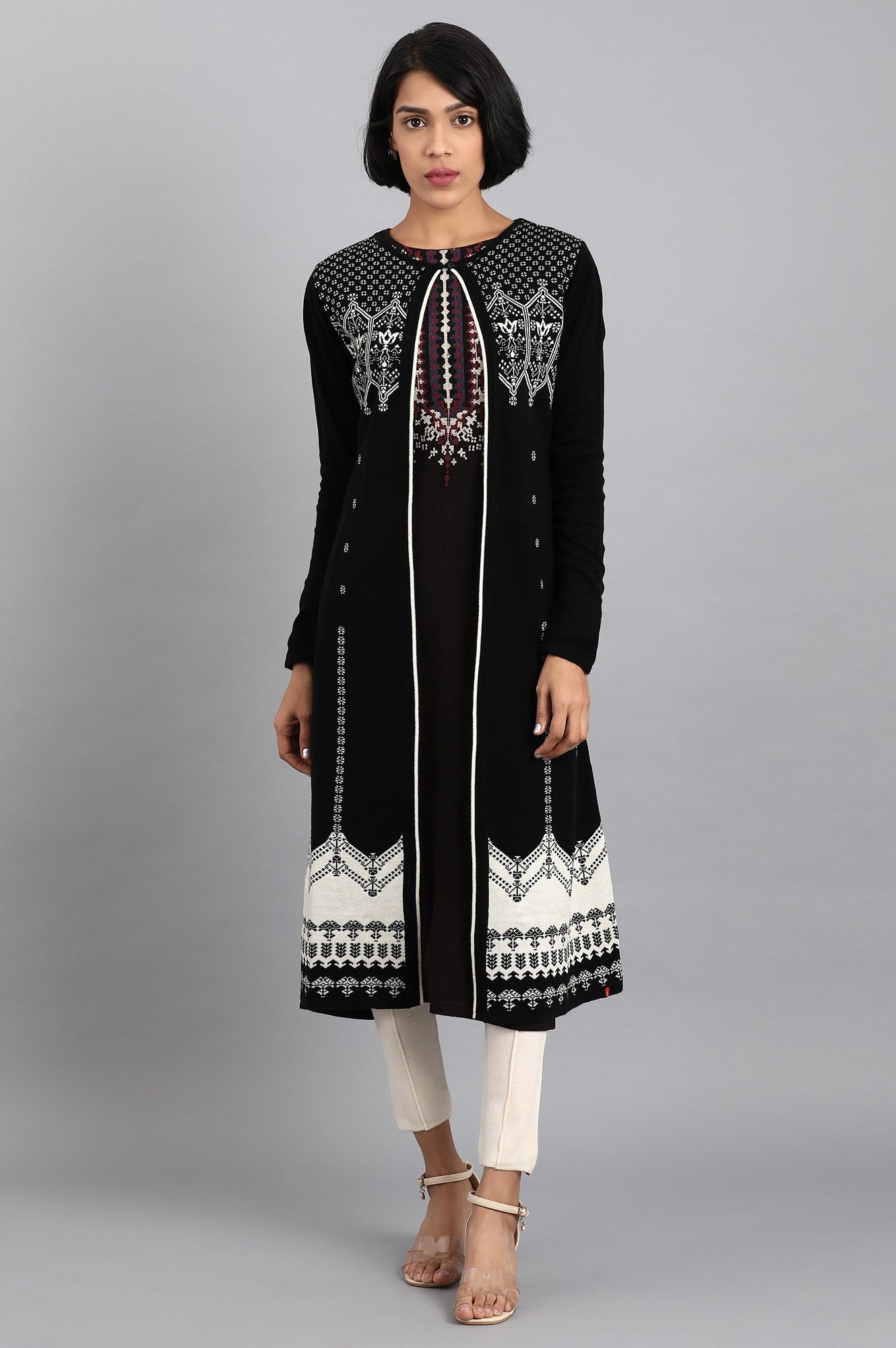 Black Knitted Cardigan