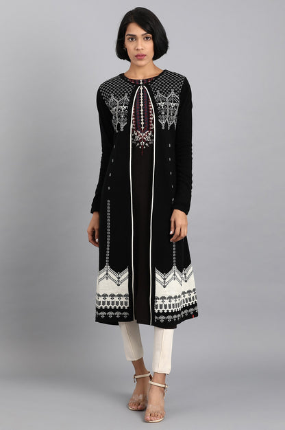 Black Knitted Cardigan