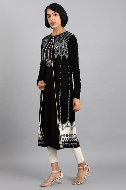 Black Knitted Cardigan