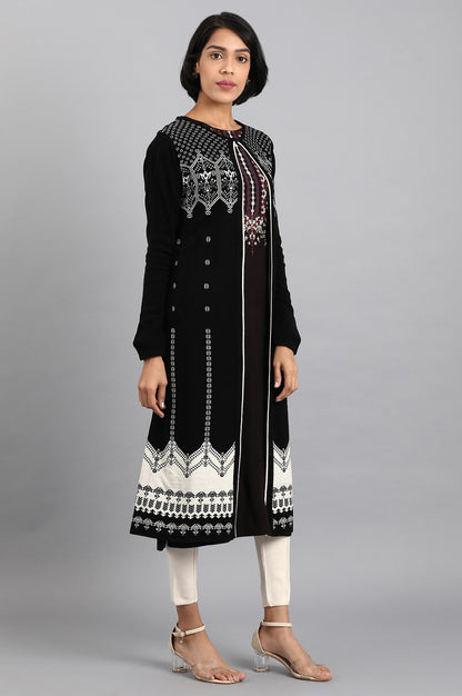 Black Knitted Cardigan