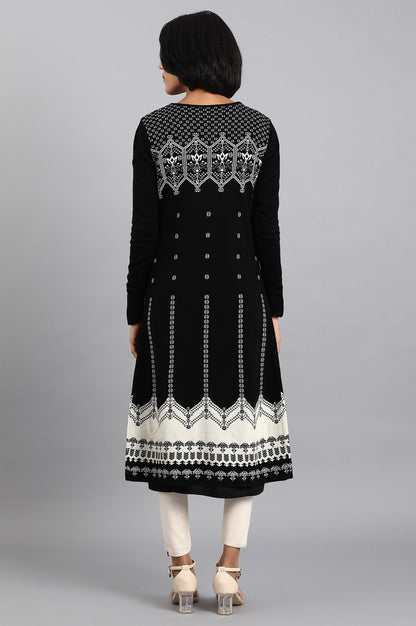 Black Knitted Cardigan