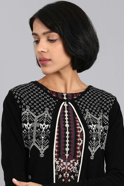 Black Knitted Cardigan