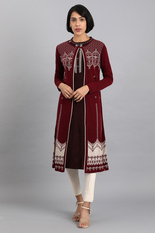 Red Knitted Cardigan