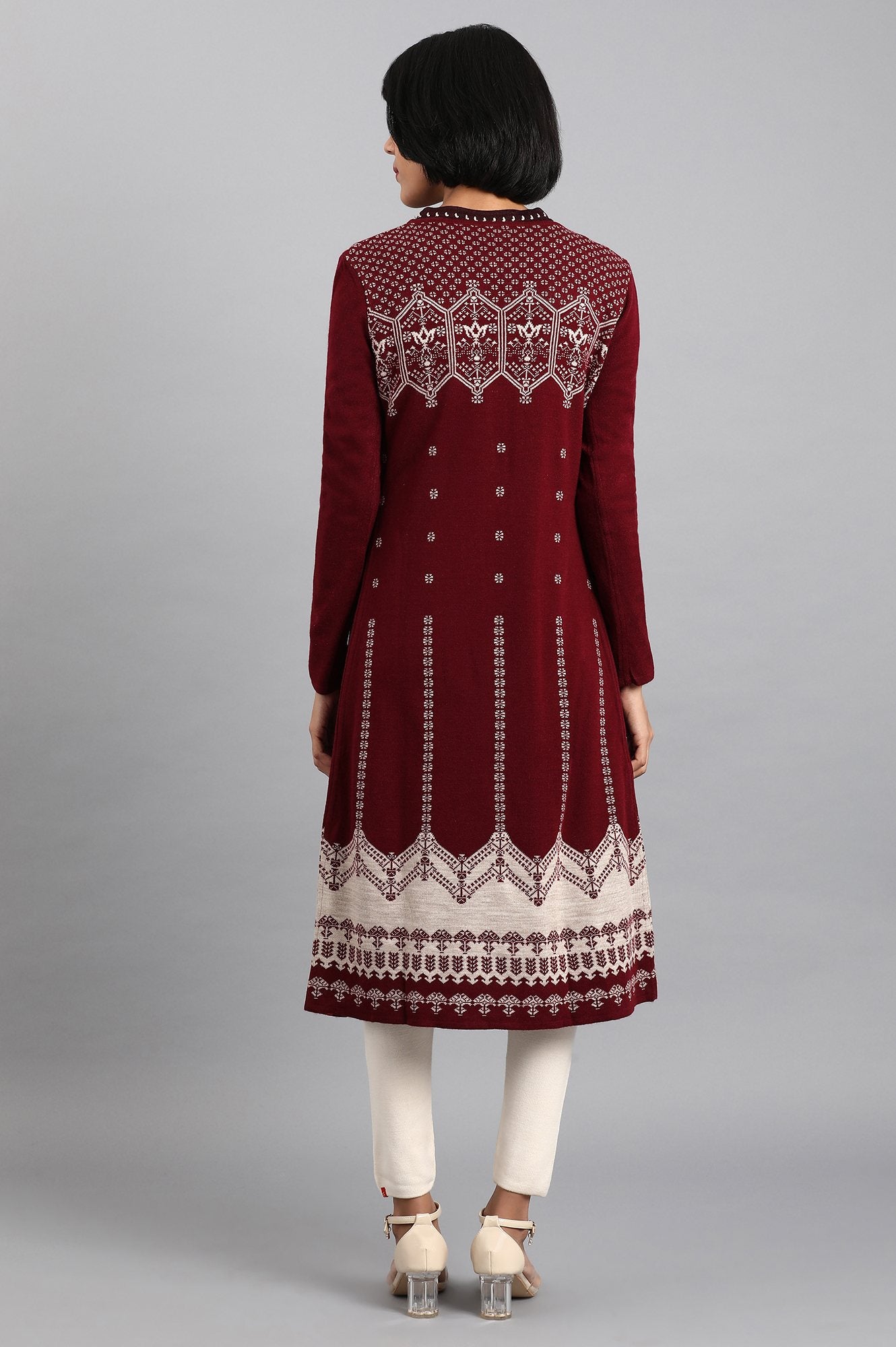 Red Knitted Cardigan