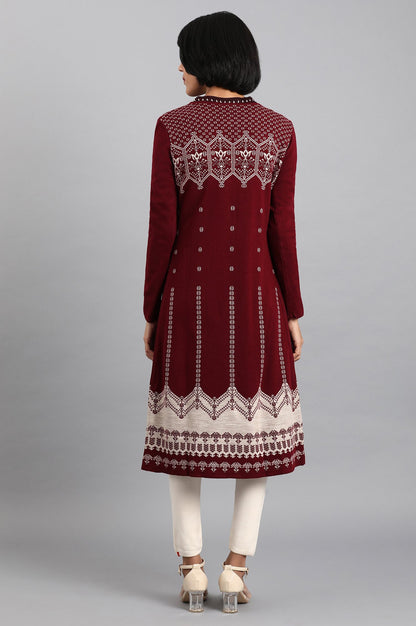 Red Knitted Cardigan